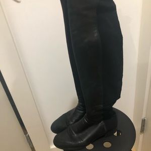 Stuart Weitzman size 8 5050 black leather boots